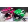 Image 1 : NEW FULMER MX Helmets - Youth XL Pink w/  Youth Size M Green