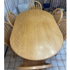 Image 5 : Cedar Oblong Dining Table w/ 6 Chairs 74Wx29H 