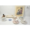 Image 1 : Teacups and Saucers with Mini Wedgwood Plate 