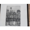 Image 6 : Framed Hand-Drawn Artworks of Canadian Landmarks, Signed by Artists