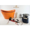 Image 2 : Plastic Storage Tubs 20''IN H, A White Electric Kettle,A Spice Grinder, A Rice Cooker, And More.