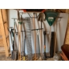 Image 1 : Garden Tool Lot, Rakes,Shoves, Weeding Tools and More