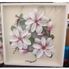Image 9 : 1999 IKEA Ribba Shadowbox Art with Ceramic Buddha Figure and Wooden Box