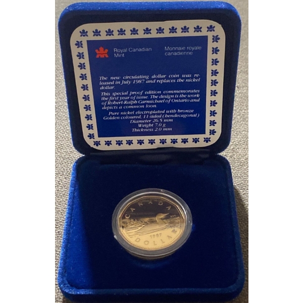 1987 Canadian Proof Dollar