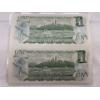 Image 5 : 3 uncut 1:2 Canadian 1973 $1.00 Bills Prefix: ECR ECV ECP