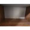 Image 6 : Wood-Finish MDF Armoire with Double Doors and Metal Handles
