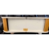 Image 5 : Art Treasures Rolling Door Jewelry Box with Floral Design and Over-the-Toilet Storage Shelf