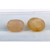 Image 2 : 8.73 ct Certified Kashmir Yellow Sapphire gemstone Pair ($8,700 Appraisal)