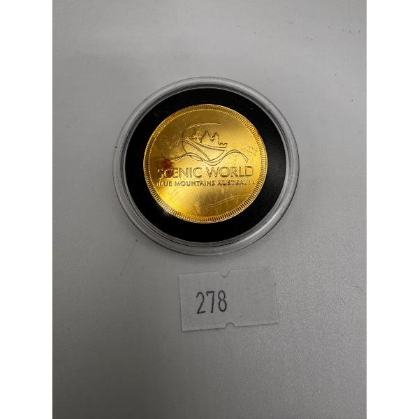 2009 Australian Souvenir Coin - Scenic world - 12.1g Gold-Plated