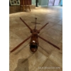 Image 2 : Wood Helicopter Model 23L& Motorcycle 