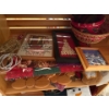 Image 5 : Awesome Winter Holiday Decor Hoard - Handmade Wooden hangables, Needlepoint, Ornaments & Much More	