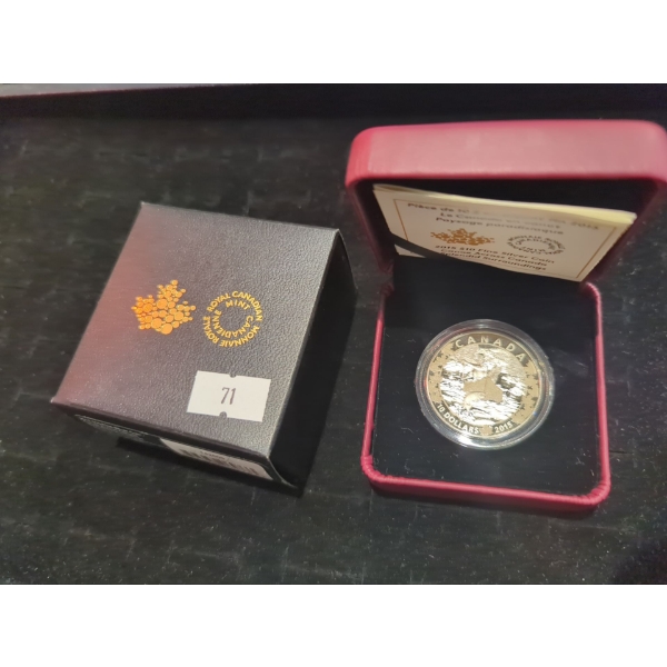 RCM 2015 Canoe Across Canada Splendid Surroundings Fine Silver 99.99 Coin 15.87g