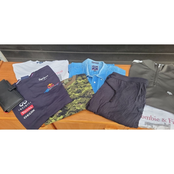 Men's T-Shirt Collection Size XL - Pepe Abercrombie Official CA Army & More 