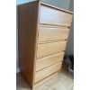 Image 2 : Mid Century Teak Tall Boy Dresser 25x20x49