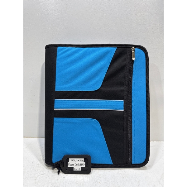 Binder of Upper Deck MVP 09-10 Hockey Cards