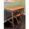 Image 4 : Teak Study w/ Mid Century Scoop Chair 44x20x29
