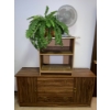 Image 1 : Mid Century Dressing Table 61x17x30 w/ Book Case Artificial Plant & More