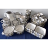 Image 1 : Vintage Earthenware Dinner Service Niderviller France In The Prunes Pattern #2