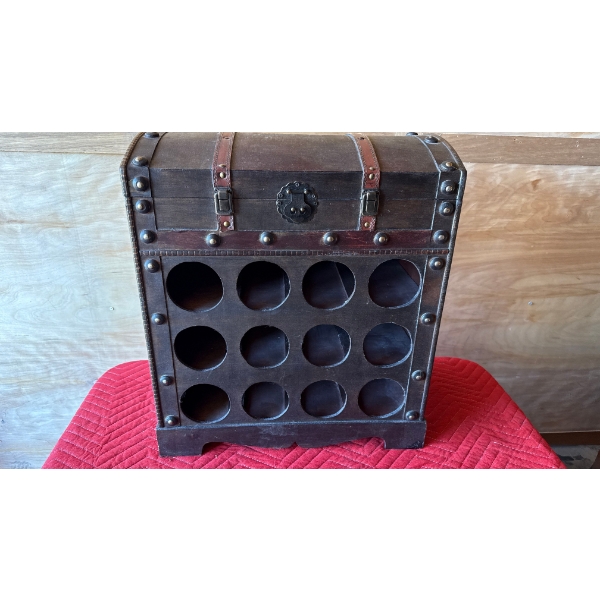 Chest Style Wine/Bottle Holder with Storage 