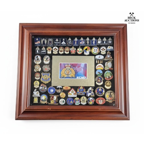 Another Grand Assortment of RCMP Pins on Display