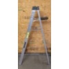 Image 3 : 6 Foot Tall Aluminum A - Frame Ladder w/ Painter's Tray - Light Weight In Excellent Condition