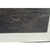 Image 6 : Numb. Print 21/950 "Shrouded Forest- Bald Eagle", Artist Daniel Smith, 32 X 43.5 Framed Under Glass 