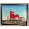 Image 1 : Modern 3D Grain Elevator Art Piece  Handcrafted by Dick Marman  53"w x 45" tall