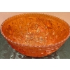 Image 5 : Lustre Rose Fruit Bowl & Pillar Flute Square Bowl  Marigold Carnival Glass-Imperial Co.