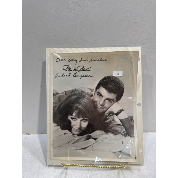 Paula Prentiss and Richard Benjamin Signed Photograph 
