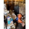 Image 6 : contents of shed several tarps, several buckets of coal pumps, dollies, Jerry cans, no delivery Brin
