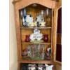 Image 4 : Solid Wood  corner cabinet, including all contents, lots of cool vintage items, including a Scottie 