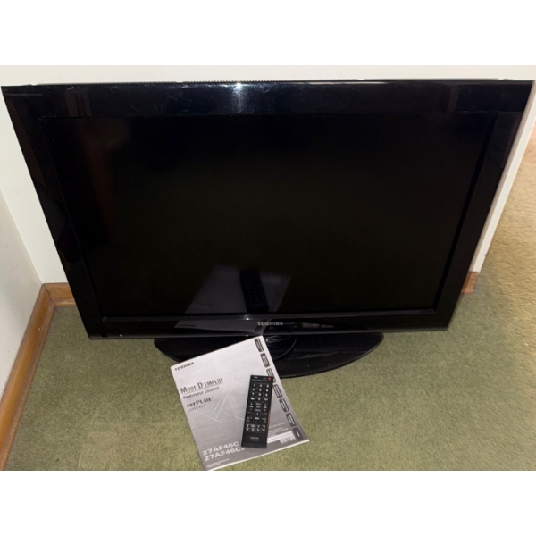 Toshiba Television w/ Remote  Model# 27AF46C