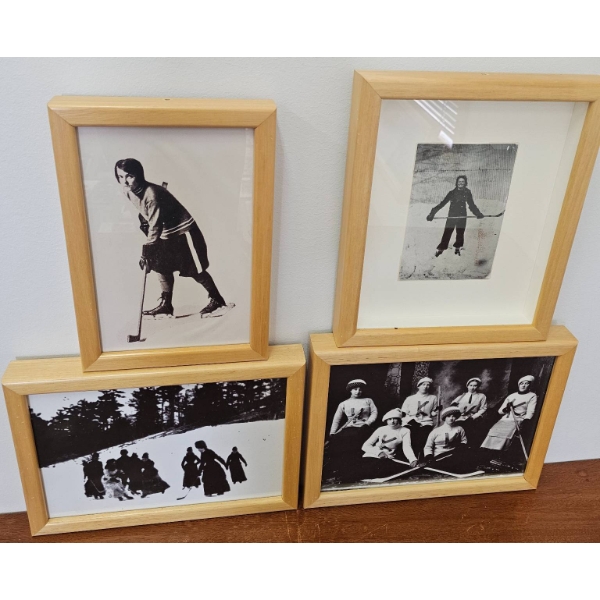 Woman's Hockey Four Framed Historical Ice Hockey Photographs