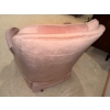 Image 5 : Vintage Pink Velvet Rocking Chair with Matching Ottoman