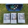Image 2 : 3 New Portfolio Outdoor Wall Lanterns w/ Tote Containing Solar Lawn Lights & More