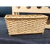 Image 3 : Wooden Wine Rack & Wicker Basket
