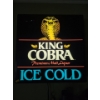 Image 1 : "King Cobra" Malt Liquor Electric Sign (18"W, 18"T, 5"D)
