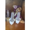 Image 8 : Trio of  Bradford Exchange Floral Plates from Lina Liu.  Candle Holders, Resin Statue 13 h