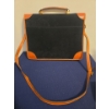 Image 2 : LLADRO Leather and Suede Structured Briefcase w/ Amiet Lock (Factory Setting 0000, w/ Instructions) 