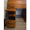 Image 7 : Lovely Vintage Desk w/ Roll Top, No Key (CONTENTS NOT INCLUDED) - 50W, 32D, 49T 