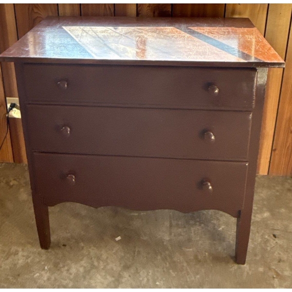 Wooden Dresser - 34W, 19D, 34T 