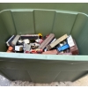 Image 2 : Bin w/ Assortment of Toy Train & Car Pieces 