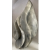 Image 2 : Stunning Stone Home Decor Piece w/ Two Small Faux Plants  13" tall