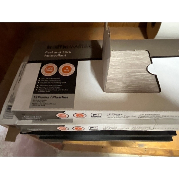 22 Picture Frames NEW With Peel & Stick Decorative Panels & Several Rolls Of Plastic Wrap  