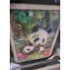Image 3 : 3-D Art of Koi, Penguins, Pandas and Halo Framed Under Glass 12 1/2 w 17 h, 17 w 12 1/2 h