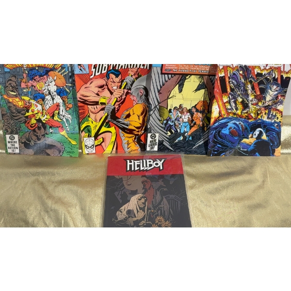 Comic Books Including 'Firestorm,' 'Sub-Mariner,' and 'Hellboy'