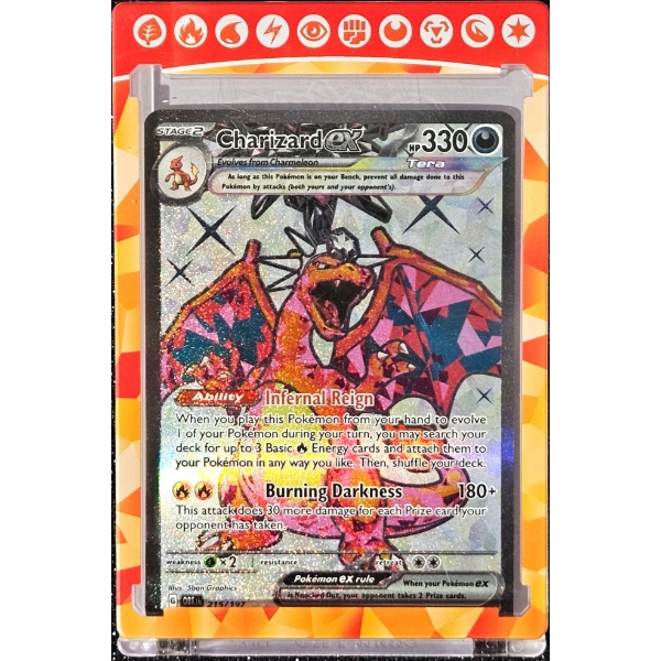 Charizard EX Full Art Tera Card - Pokémon Scarlet & Violet Obsidian Flames (Authentic, 2023)