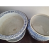 Image 4 : Blue and White Flower Pots- 8 Diameter, 6 T