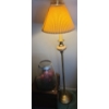 Image 1 : Floor Lamp 57 T to Finial, Storage Box 15 W, 15 D, 16 T and Glass Potpourri Bowl