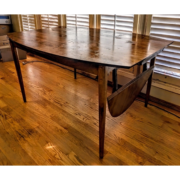 Unique Teak Oblong Folding Table - Vintage 